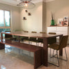 Kathi Walnut Dining Table Indoor Perspective View 1