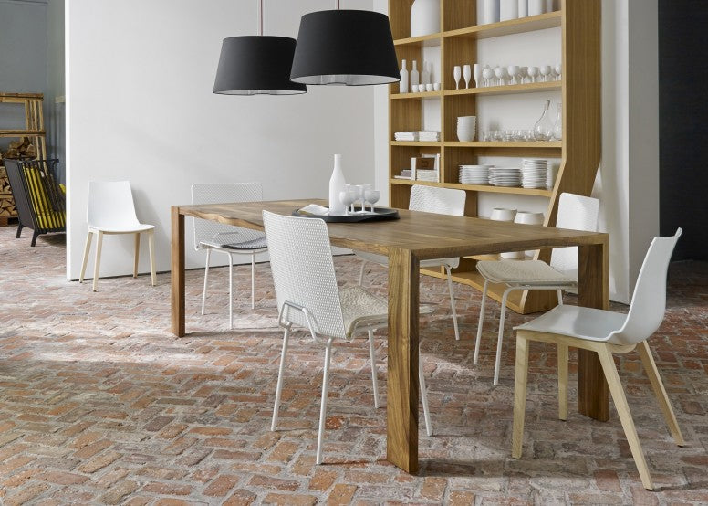 Kathi Walnut Dining Table Indoor Perspective View 3