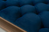 Kensington Chesterfield Ottoman Coffee Table Detailed Fabric Texture View 2