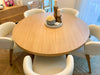 Kerry Oak Dining Table Detailed Indoor View 2