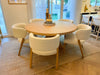 Kerry Oak Dining Table Detailed Indoor View 3
