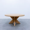 Kerry Oak Dining Table Front View 2