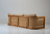Kira Outdoor Teak 3 Seater Sofa Perspective View 13