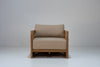 Kira Outdoor Teak Single Seater Sofa Front View 2
