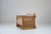 Kira Outdoor Teak Single Seater Sofa Perspective View 4
