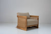 Kira Outdoor Teak Single Seater Sofa Perspective View 8