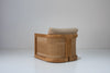 Kira Outdoor Teak Single Seater Sofa Perspective View 9