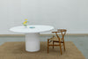 Kirsty Microcement Dining Table Front View 11