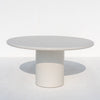 Kirsty Microcement Dining Table Front View 1