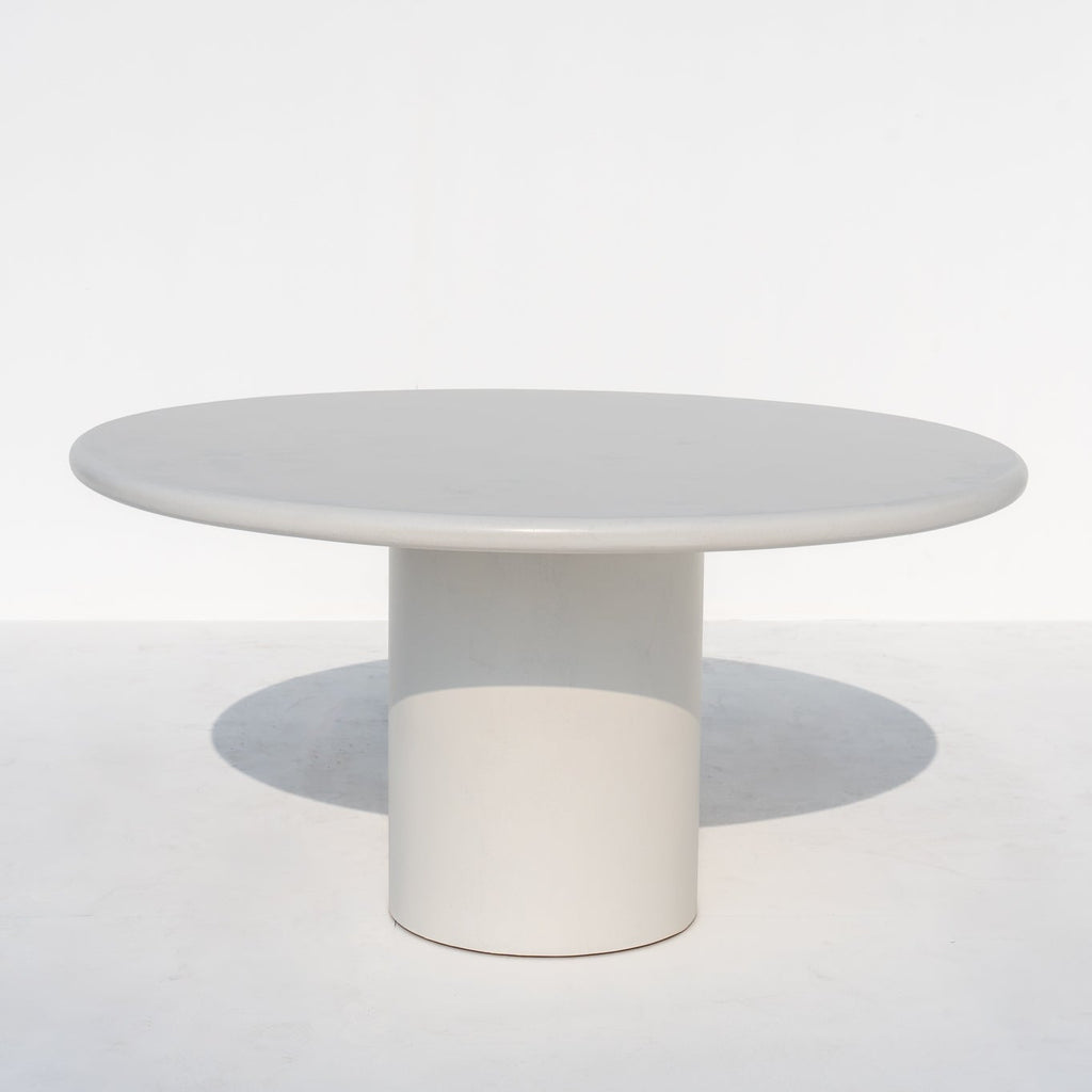Kirsty Microcement Dining Table Front View 1
