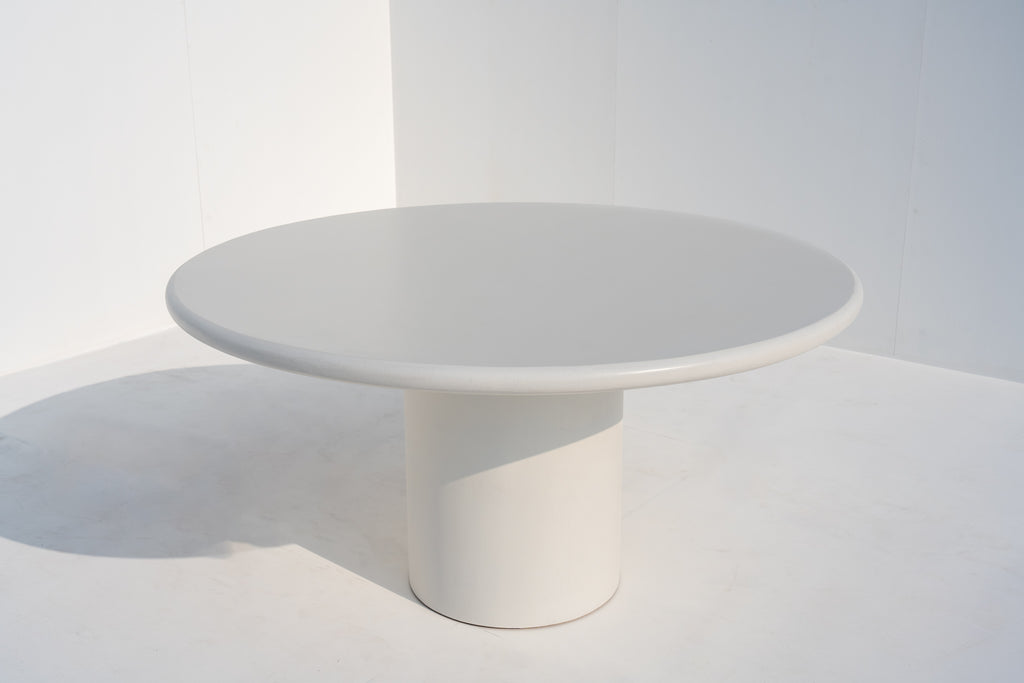 Kirsty Microcement Dining Table Front View 2