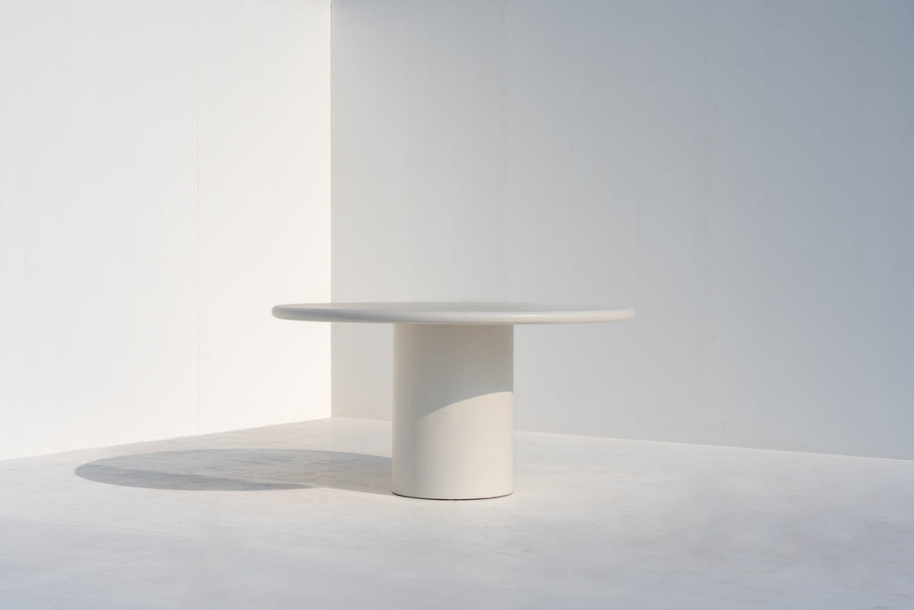 Kirsty Microcement Dining Table Front View 3