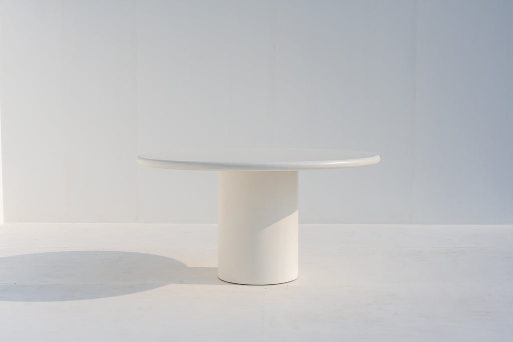 Kirsty Microcement Dining Table Front View 4