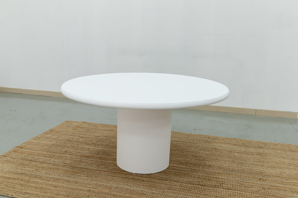 Kirsty Microcement Dining Table Front View 5