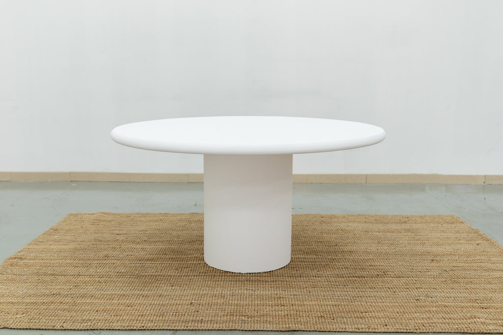 Kirsty Microcement Dining Table Front View 6