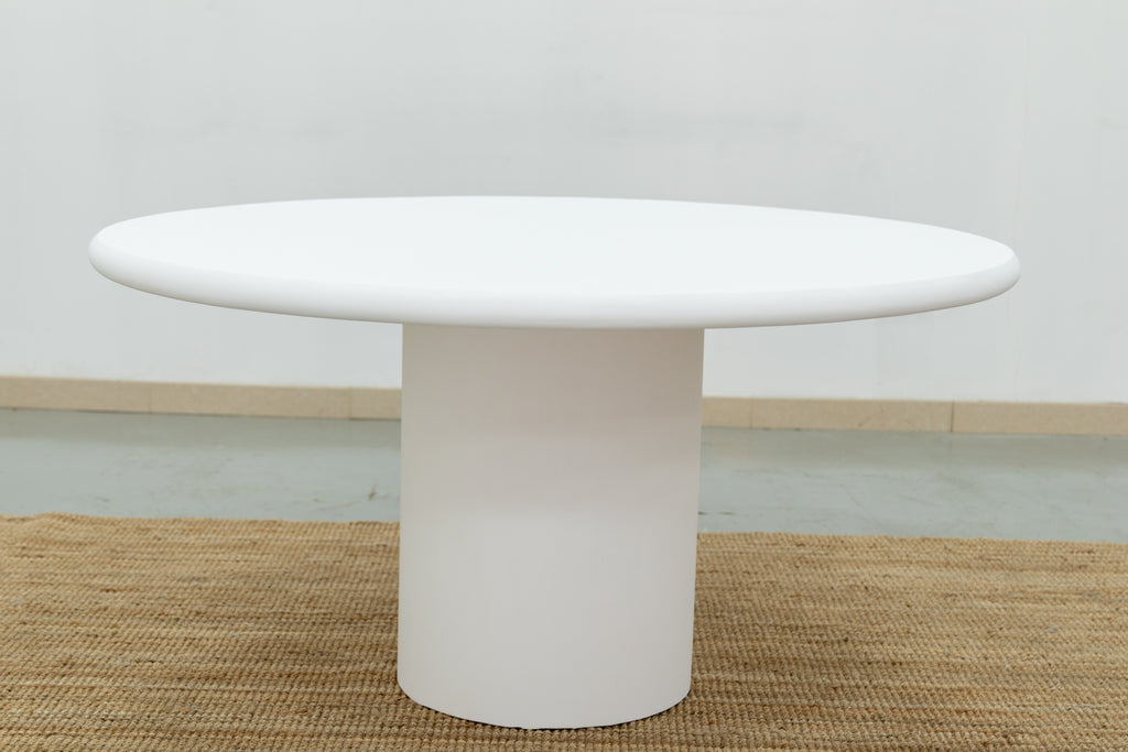 Kirsty Microcement Dining Table Front View 7
