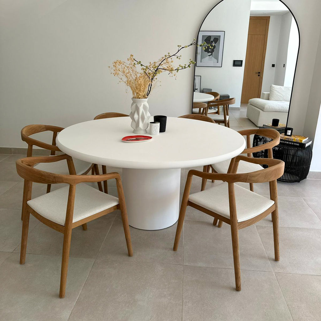Kirsty Microcement Dining Table Indoor View 1