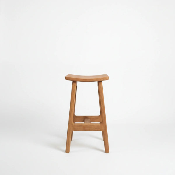 Knox Oak Bar Stool Front View 1