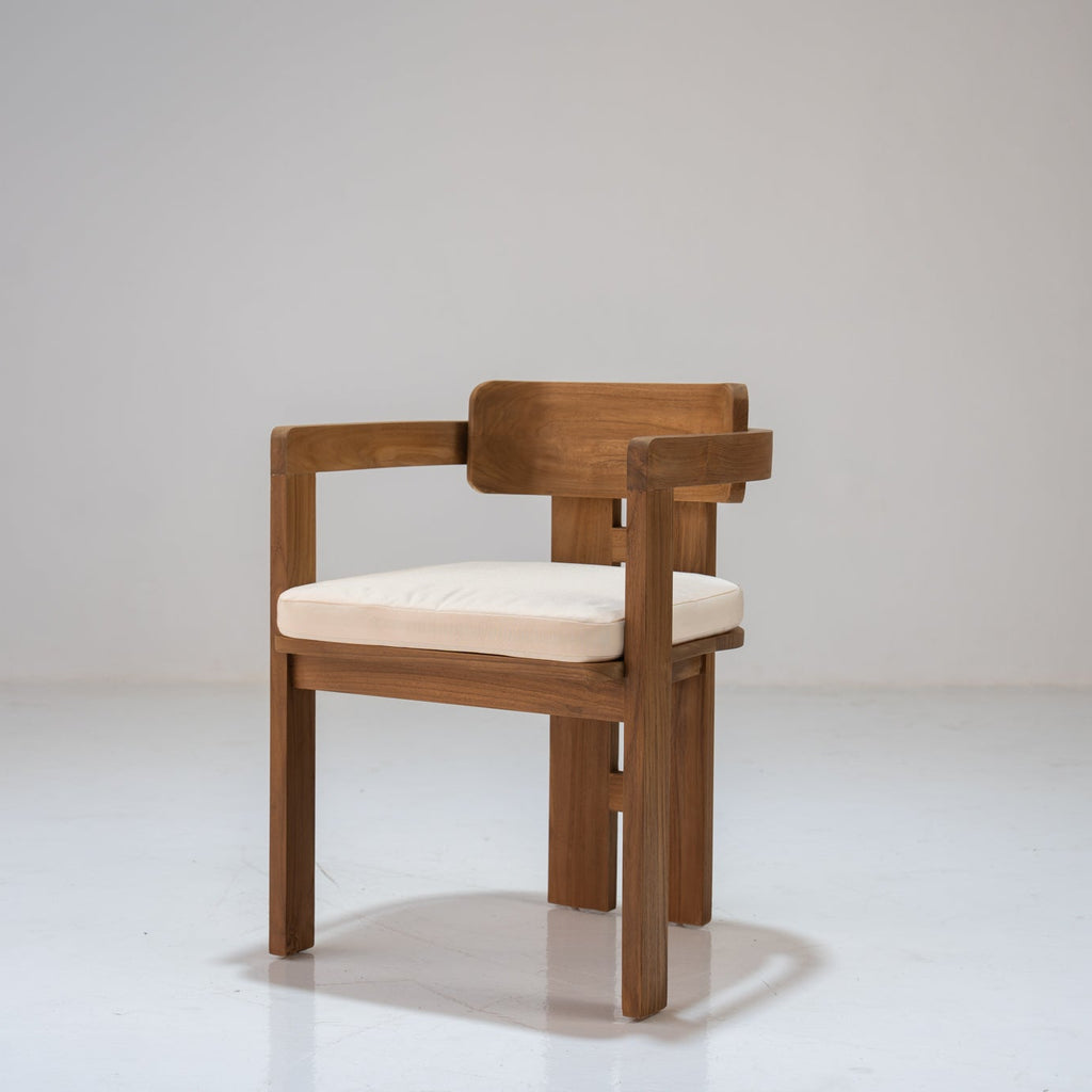 Kyoto Teak Dining Chair Perspective View 1