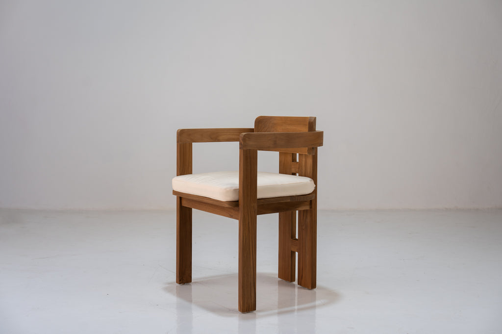 Kyoto Teak Dining Chair Perspective View 2