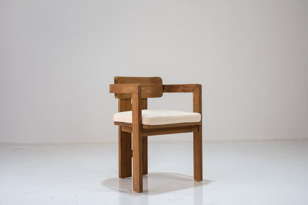Kyoto Teak Dining Chair Perspective View 4