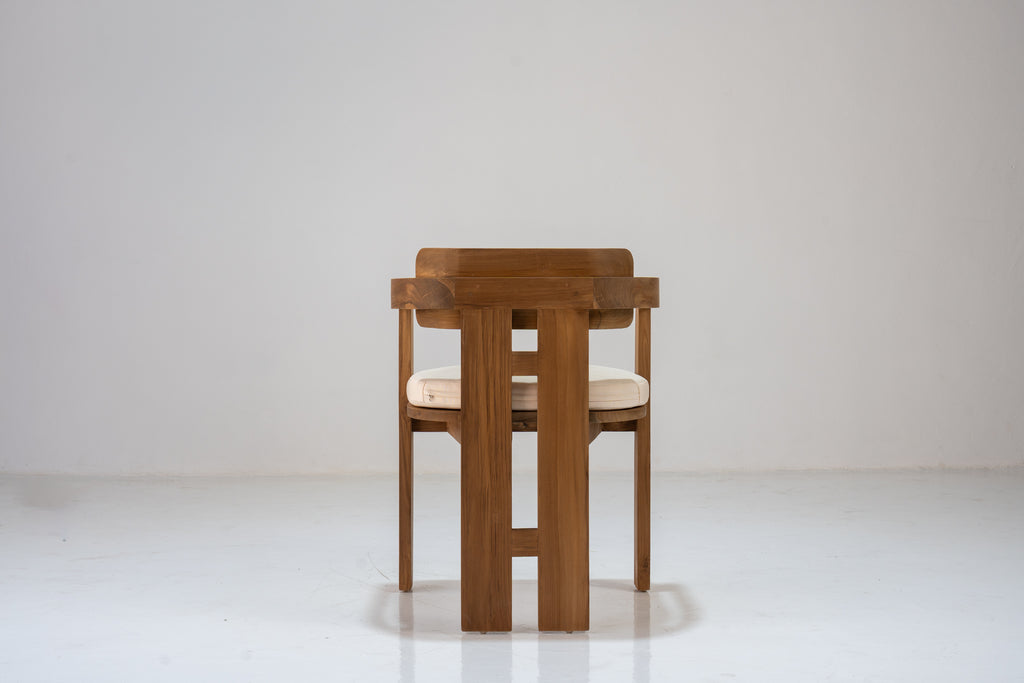 Kyoto Teak Dining Chair Rear View 1