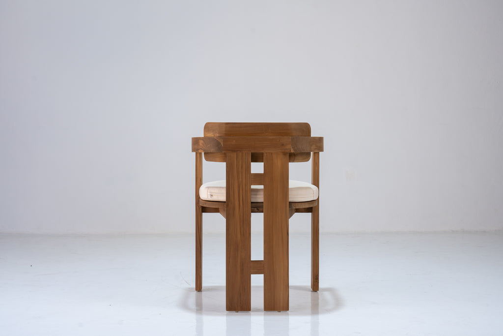 Kyoto Teak Dining Chair Rear View 2