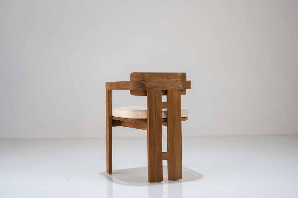 Kyoto Teak Dining Chair Rear View 3