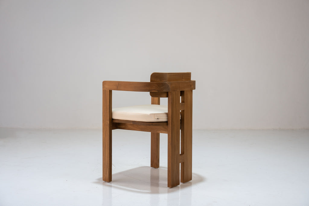 Kyoto Teak Dining Chair Rear View 4