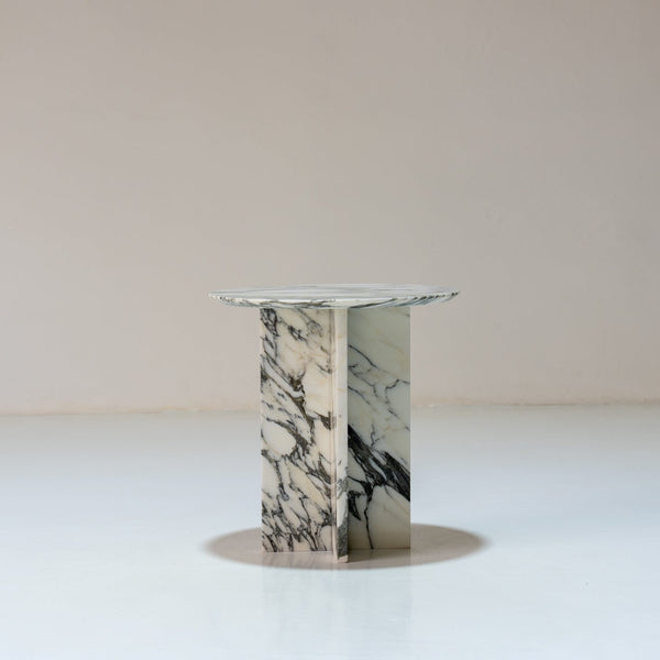 Lago Arabescato Side Table View 1