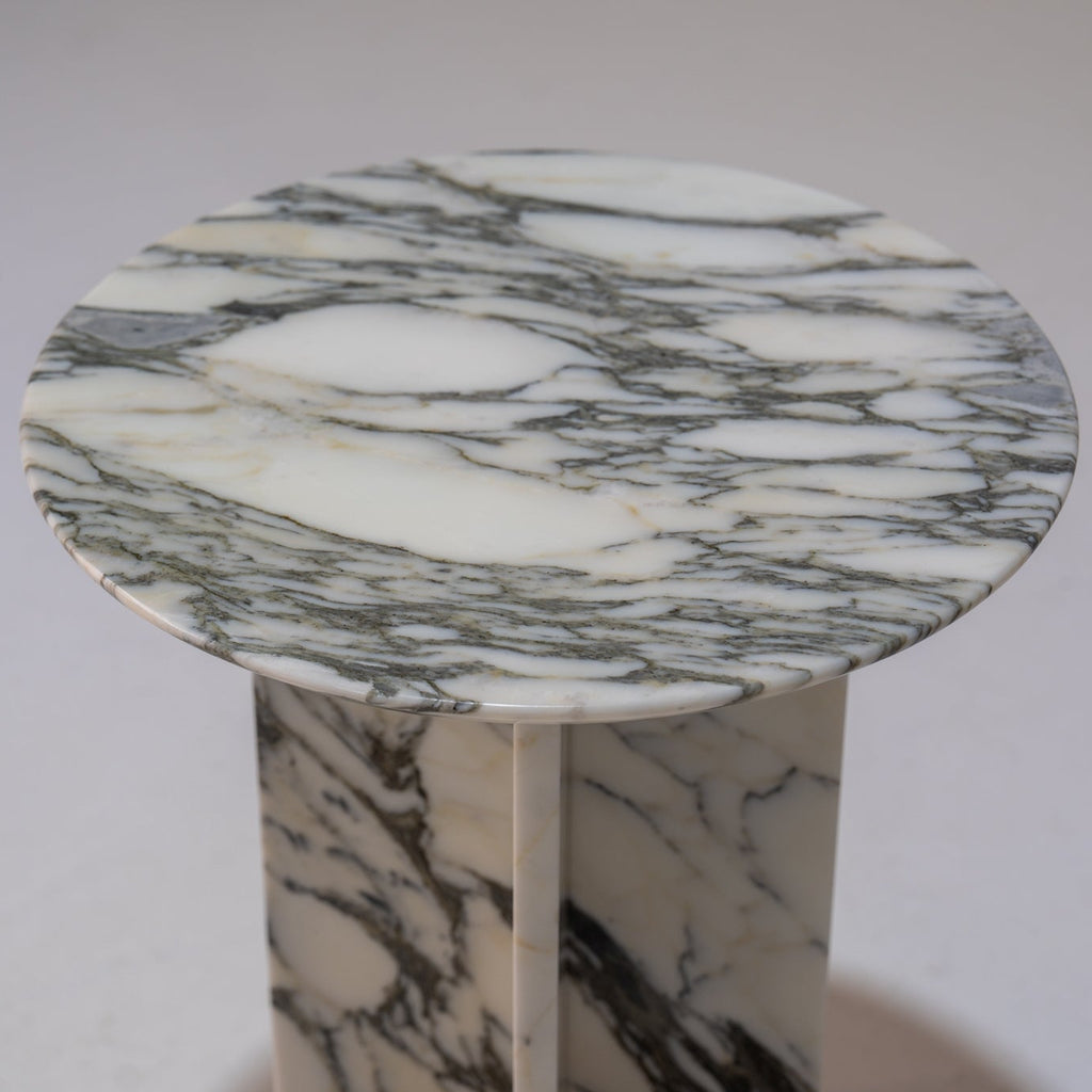 Lago Arabescato Side Table View 4