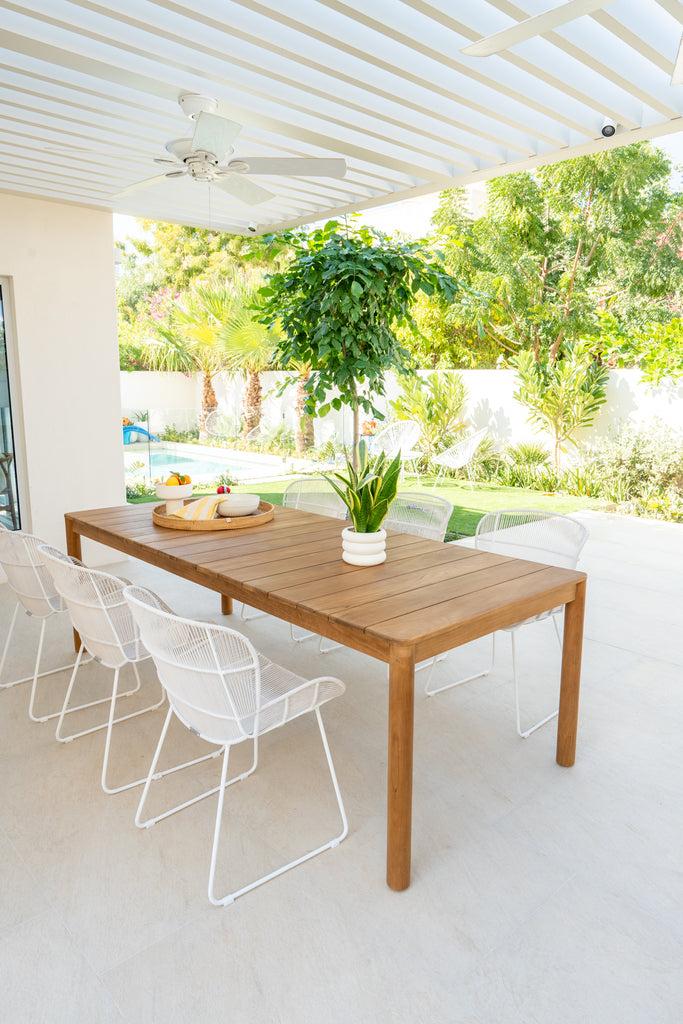 Laguna Teak Dining Table Customer Home