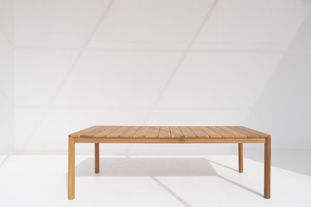 Laguna Teak Dining Table Side view
