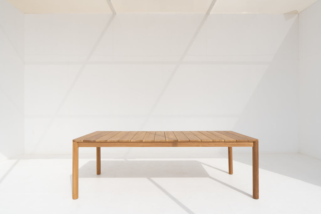 Laguna Teak Dining Table Side view