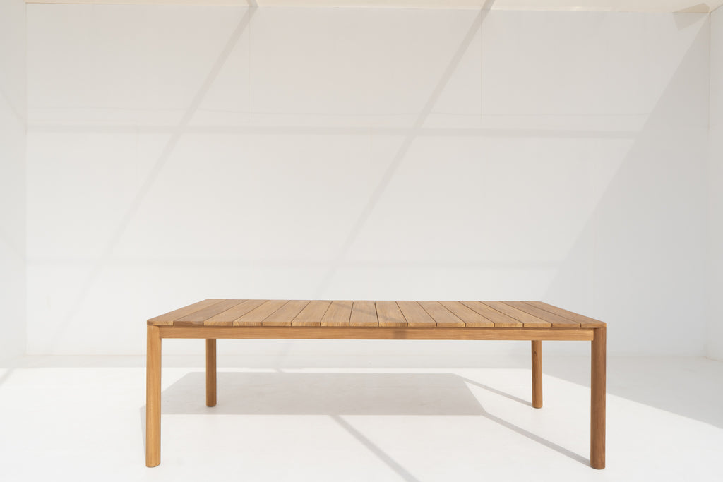 Laguna Teak Dining Table Side view