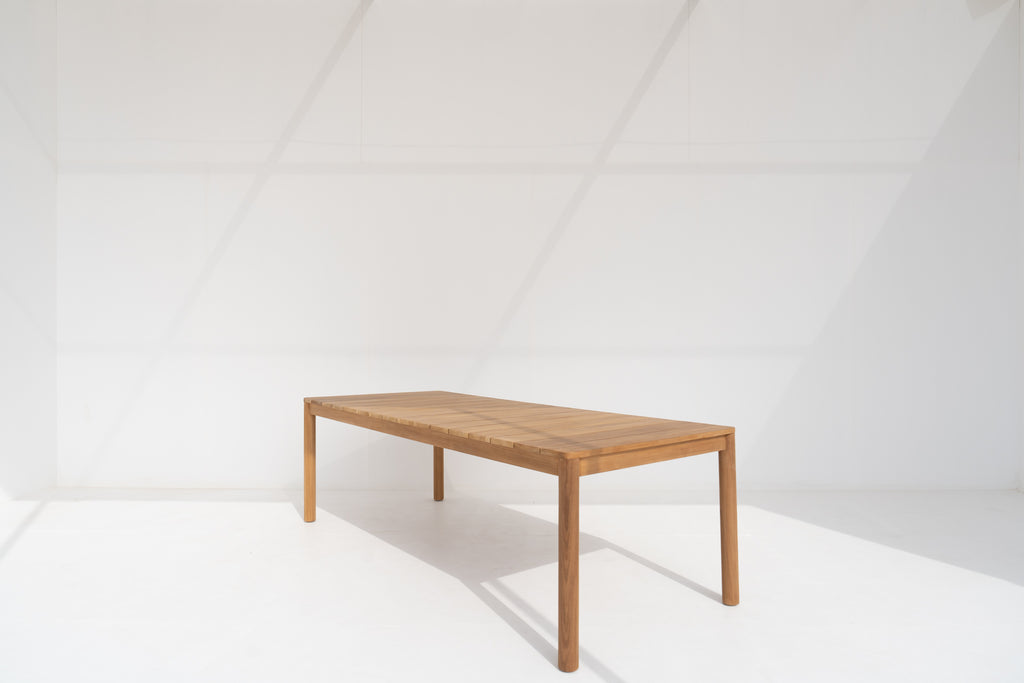 Laguna Teak Dining Table Side view