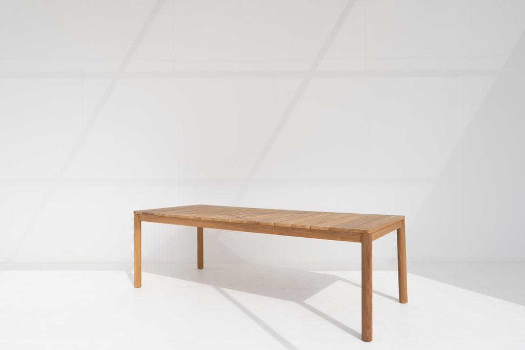 Laguna Teak Dining Table Side view