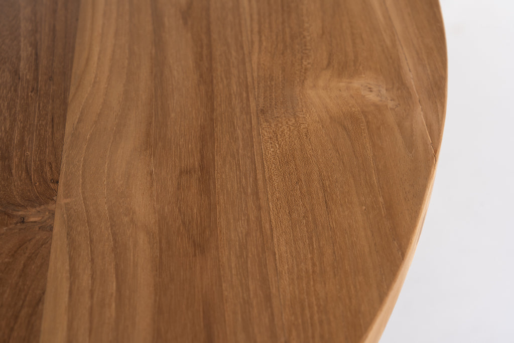 Lattice Round Dining Table Detailed Top Texture View 1