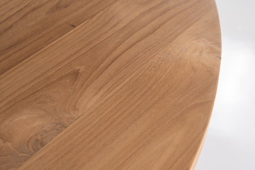 Lattice Round Dining Table Detailed Top Texture View 2