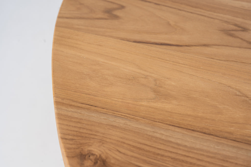 Lattice Round Dining Table Detailed Top Texture View 3