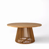 Lattice Round Dining Table Front View 1