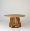 Lattice Round Dining Table Front View 4