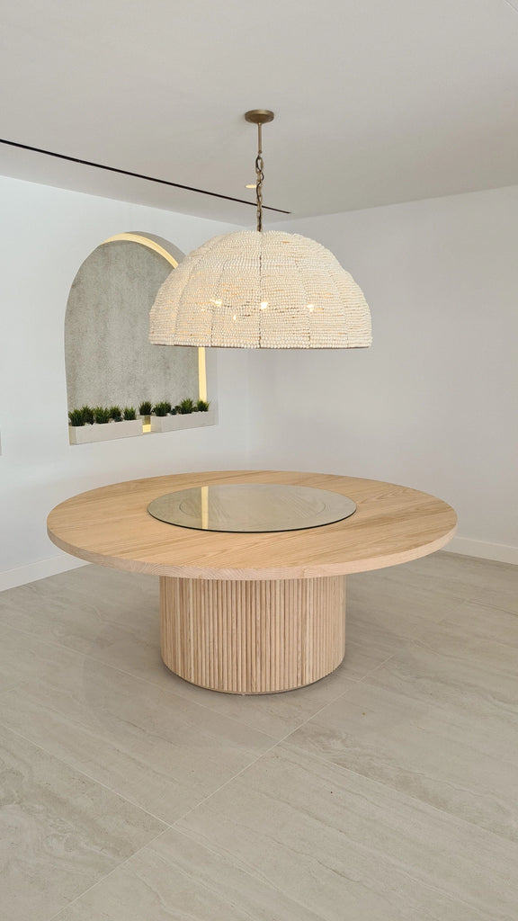 Lazy Susan Dining Table Indoor Perspective View 2
