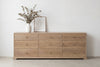 Linden Oak Chest of Drawers Indoor Perspective View 1