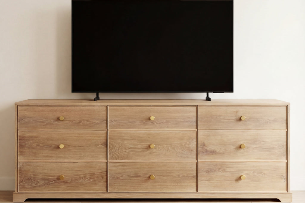 Linden Oak Chest of Drawers Indoor Perspective View 6