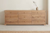 Linden Oak Chest of Drawers Indoor Perspective View 7