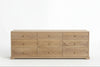 Linden Oak Chest of Drawers White Background View 2