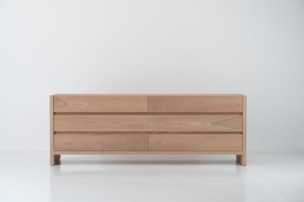 Linea Chest of Drawers Front Perspective View 3