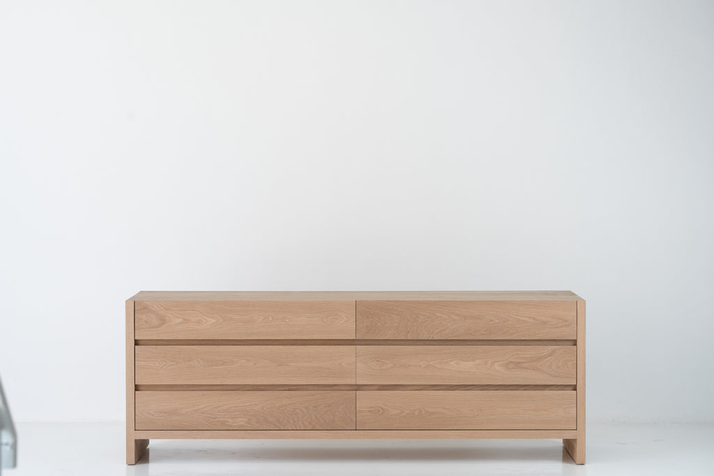 Linea Chest of Drawers Front Perspective View 4