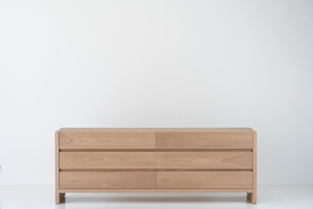 Linea Chest of Drawers Front Perspective View 5
